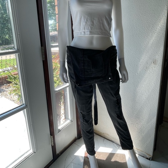 Almost Famous Distressed Overalls - Picture 7 of 13